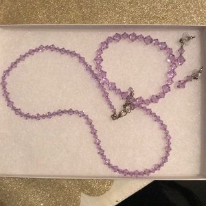 Cute necklace, bracelet, and earrings set! New!